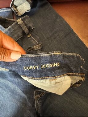 American Eagle Dark Blue Curvy Jeggings